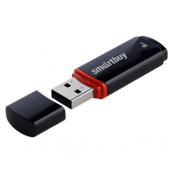 USB флеш-накопитель Smartbuy 08 GB USB 2.0 Crown, черный