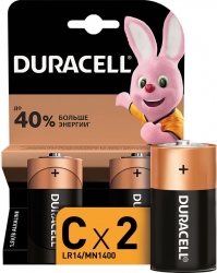 Батарейка Duracell LR14/2BL MN1400 (1,5V, алкалиновая) упаковка 2 шт Батарейка Duracell LR14/2BL MN1400 (1,5V, алкалиновая) упаковка 2 шт