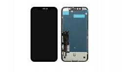 Дисплей iPhone XR в сборе с тачскрином, Черный (LCD OR/ переклей)