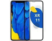Защитное стекло iPhone 16 Plus XMART 9D, черное (тех упаковка)