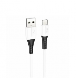 USB кабель Type-C HOCO X82 Silicone (100см, 3A), белый