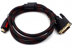 Кабель DVI-D to HDMI (V1.4) 1.5 метра Кабель DVI-D to HDMI (V1.4) 1.5 метра