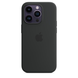 Чехол силиконовый гладкий Soft Touch iPhone 14 Pro, черный №18  (защита камеры)