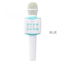 Микрофон караоке беспроводной HOCO BK5 Cantando, синий Микрофон караоке беспроводной HOCO BK5 Cantando, синий