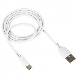 USB кабель Type-c WALKER C308, 2.4А,  QC, (100см), белый