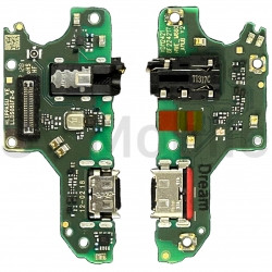 Шлейф Huawei Honor 10X Lite с разъемом зарядки + разъем гарнитуры + микрофон (плата) (Org)