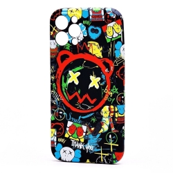 Чехол LUXO Creative iPhone 12 Pro, (рисунок 105, Kaws) черный Чехол LUXO Creative iPhone 12 Pro, (рисунок 105, Kaws) черный