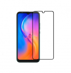 Защитное стекло TECNO Spark Go 2024, XMART 9D, черное (тех упаковка)