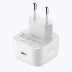 Сетевой адаптер WALKER WH-63, 4.5A, 40W-60W, USB-C, поддержка AVS/PPS/PD, белый