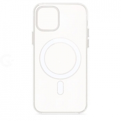 Чехол силиконовый Clear Case MagSafe iPhone 12/12 Pro, прозрачный