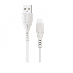 USB кабель micro USB BOROFONE BX37 Wieldy (100см), белый
