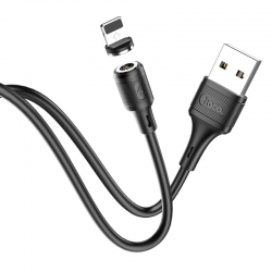 USB кабель Lightning HOCO X52 magnetic (100см. 2.4A), черный