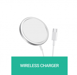 Беспроводное зарядное устройство HOCO CW47 original series 15W magnetic wireless fast charger, серый
