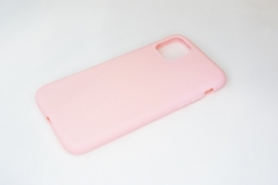 Чехол силиконовый матовый iPhone 11, розовый Чехол силиконовый матовый iPhone 11, розовый