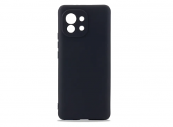 Чехол силиконовый матовый Xiaomi Mi 11, черный Чехол силиконовый матовый Xiaomi Mi 11, черный