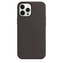 Чехол силиконовый MagSafe Soft Touch с анимацией iPhone 12 Pro Max, черный Чехол силиконовый MagSafe Soft Touch с анимацией iPhone 12 Pro Max, черный