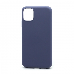 Чехол силиконовый гладкий Soft Touch iPhone 11, серый