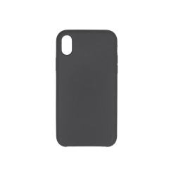 Чехол силиконовый гладкий Soft Touch iPhone XR, темно-серый (без логотипа)