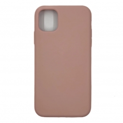 Чехол силиконовый гладкий Soft Touch iPhone 11, розовый песок №19 (закрытый низ)