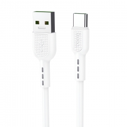 USB кабель Type-C HOCO X33 Surge (100см, 5A), белый USB кабель Type-C HOCO X33 Surge (100см, 5A), белый