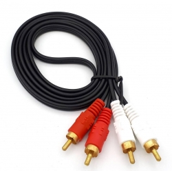 Кабель 2RCA to 2RCA 1,5 метра Кабель 2RCA to 2RCA 1,5 метра