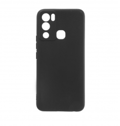 Чехол силиконовый гладкий Soft Touch INFINIX HOT 12i черный Чехол силиконовый гладкий Soft Touch INFINIX HOT 12i черный