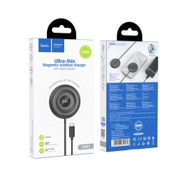Беспроводное зарядное устройство HOCO CW61 15W Magsafe, черный Беспроводное зарядное устройство HOCO CW61 15W Magsafe, черный