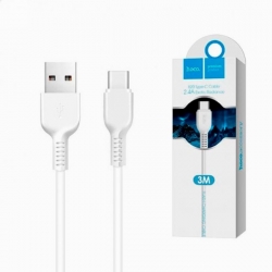 USB кабель Type-C HOCO X20 (300см. 2.0A), белый