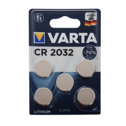 Батарейка Varta CR2032/5BL (3v, литиевая) упаковка 5 шт