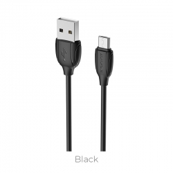 USB кабель micro USB BOROFONE BX19 Benefit (100см), черный USB кабель micro USB BOROFONE BX19 Benefit (100см), черный
