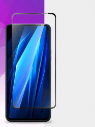 Защитное стекло Full Screen Brera 2,5D Tecno Pova 6 4G, черное (упак.)