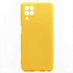 Чехол силиконовый гладкий Soft Touch Samsung A22 4G/ M22 RU/ M32, желтый Чехол силиконовый гладкий Soft Touch Samsung A22 4G/ M22 RU/ M32, желтый