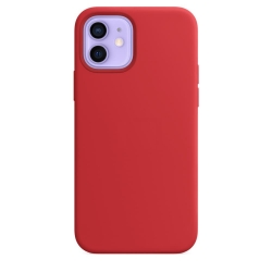 Чехол силиконовый MagSafe Soft Touch с анимацией iPhone 12/ 12 Pro, красный Чехол силиконовый MagSafe Soft Touch с анимацией iPhone 12/ 12 Pro, красный