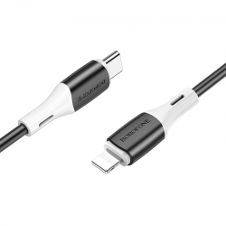 USB-C кабель BOROFONE BX79 Silicone PD20W Type-C to Lightning (100см), белый USB-C кабель BOROFONE BX79 Silicone PD20W Type-C to Lightning (100см), белый