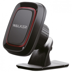 Держатель автомобильный WALKER CX-008 Магнитный на панель, черный Держатель автомобильный WALKER CX-008 Магнитный на панель, черный