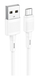 USB кабель micro USB HOCO X83 Victory (100см. 2.4A), белый
