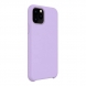 Чехол силиконовый гладкий Soft Touch iPhone 12, светло-сиреневый №47 (закрытый низ)