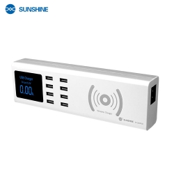 Источник питания Sunshine SS-309WD (8 портов USB + беспроводная зарядка) Источник питания Sunshine SS-309WD (8 портов USB + беспроводная зарядка)