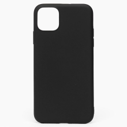 Чехол силиконовый гладкий Soft Touch iPhone 11 Pro, черный (без логотипа)