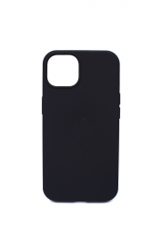 Чехол силиконовый гладкий Soft Touch iPhone 13 Pro Max, черный №18 (закрытый низ)