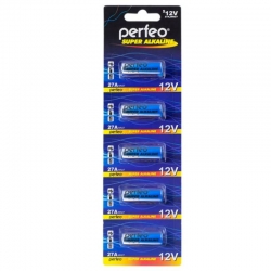 Батарейка A27 Perfeo 27А/5BL (12V, алкалиновая) (цена за упаковку 5 шт) Батарейка A27 Perfeo 27А/5BL (12V, алкалиновая) (цена за упаковку 5 шт)