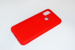 Чехол силиконовый гладкий Soft Touch Samsung M30S/ M21, красный