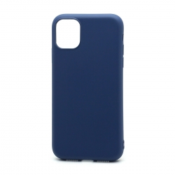 Чехол силиконовый гладкий Soft Touch iPhone 11, синий