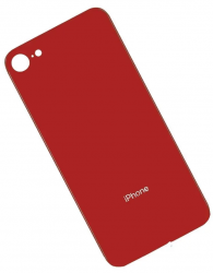 Задняя крышка iPhone 8 стеклянная со стеклом камеры, красный