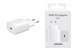 Сетевой адаптер для Samsung 45W USB-C, Orig, белый (упаковка)