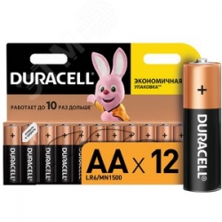 Батарейка Duracell LR6/12BL MN1500 AA/пальчиковая (1.5v, алкалиновая) (цена за упаковку 12 шт)