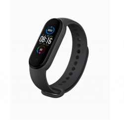 Ремешок силиконовый для Mi Band 5/ 6, темно-серый №25