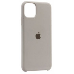 Чехол силиконовый гладкий Soft Touch iPhone 12 Pro, светло-серый №26 (закрытый низ)