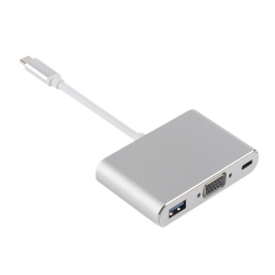 Переходник Орбита OT-AVW55 штекер TYPE-C - гнездо USB 3.0/ VGA/ TYPE-C, 15см