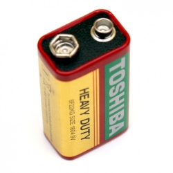 Батарейка Toshiba 6F22/1SH крона (9V, солевая) 1 шт